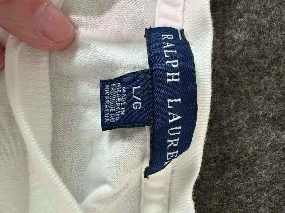 Polo Ralph Lauren White Crewneck T-Shirt Kids Size Large